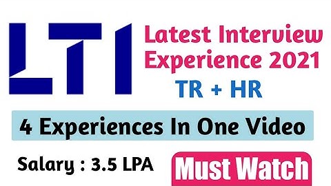 LTI(L&T) latest interview experience 2021 | L&T Interview | Smart Learning