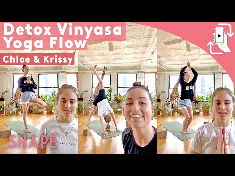 30 Minute Detox Vinyasa Flow | Yoga with Chloe Kernaghan & Krissy Jones | Shape Mobile