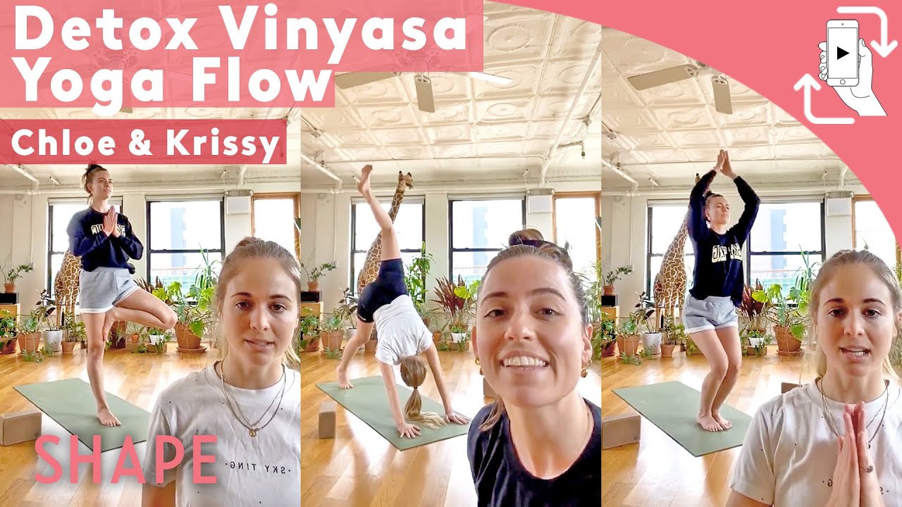 30 Minute Detox Vinyasa Flow | Yoga with Chloe Kernaghan & Krissy Jones | Shape Mobile
