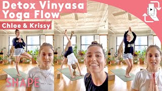 30 Minute Detox Vinyasa Flow | Yoga with Chloe Kernaghan & Krissy Jones | Shape Mobile
