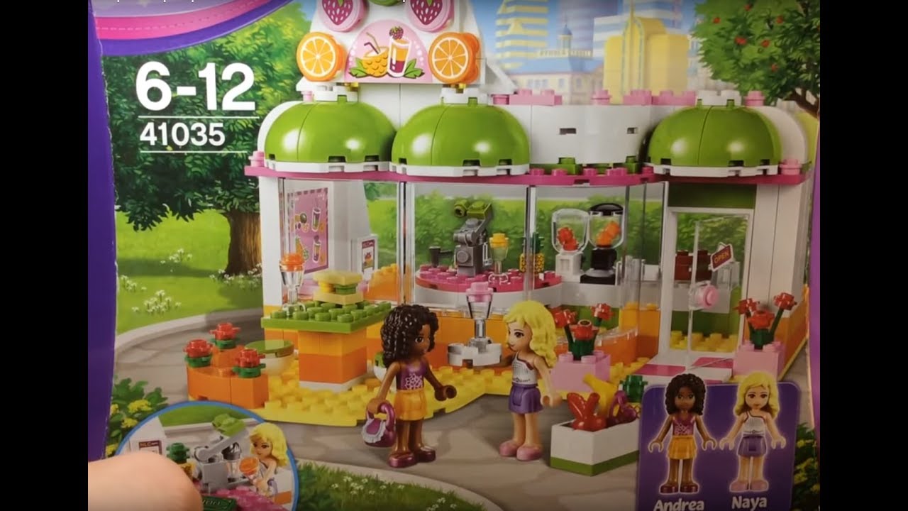 Lego Friends Подружки Фреш-бар Хартлейк Сити 41035 Обзор и сборка