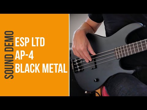 ESP LTD AP4 Black Metal - Sound Demo (no talking)