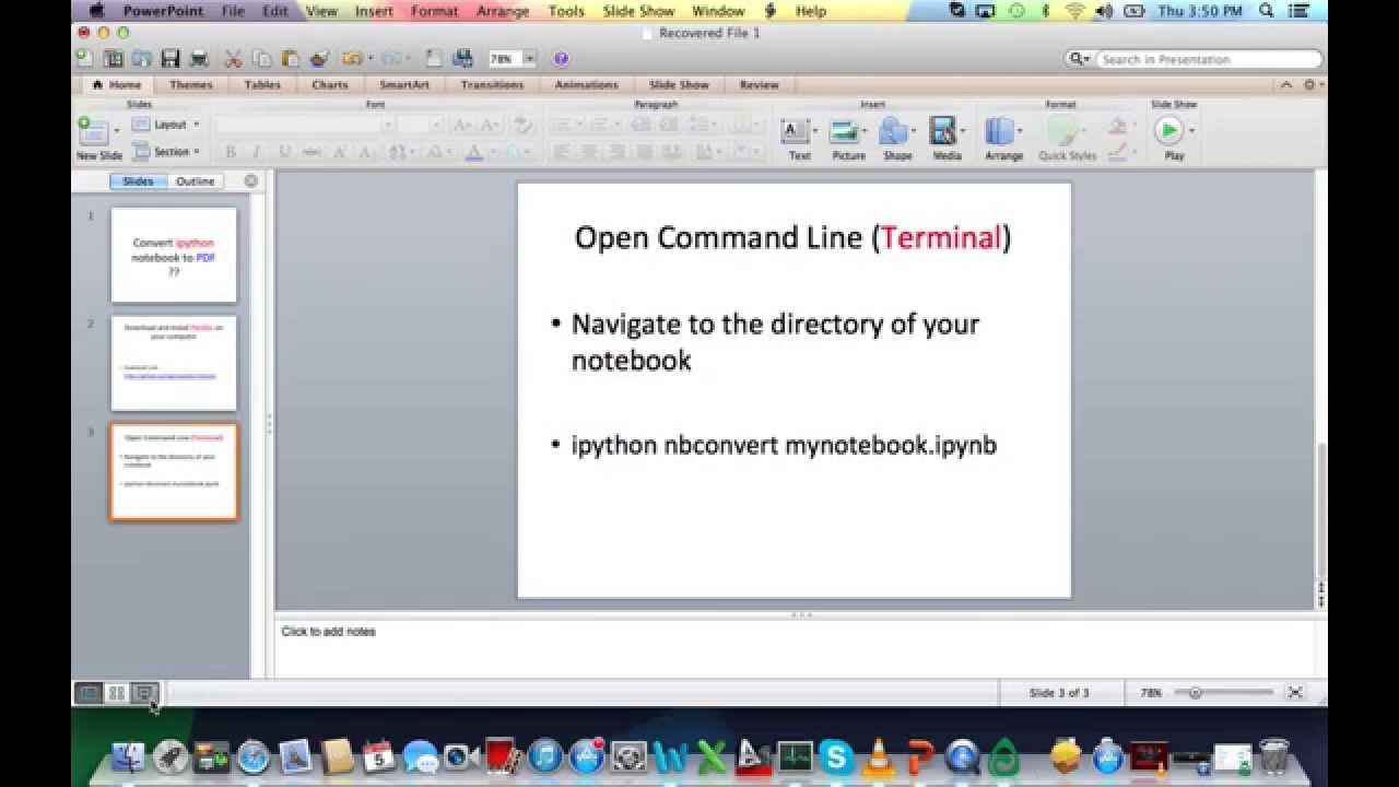 Convert ipython notebook to pdf youtube