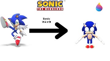 Paint 3D tutorial: Sonic the Hedgehog