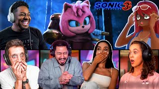 Top Amy Rose Reveal Reactions Sonic The Hedgehog 3 Post Credit Scene- Movie Reaction Mashup