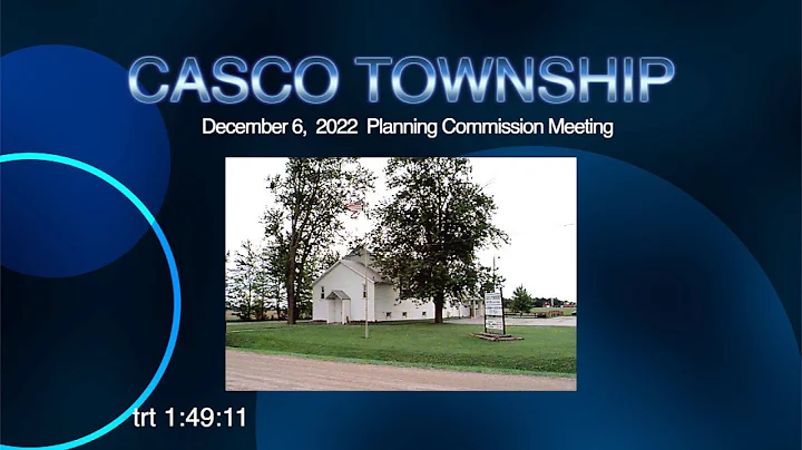CASCO PLANNING COMMISSION MEETING (12-6-2022)