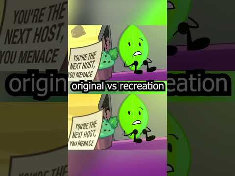 BFDIA 22 Original Vs Recreation Tpot Bfdi Shorts Bfb 