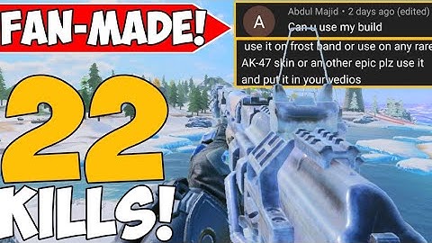 A FAN MADE A AK47 LOADOUT THAT WON ME THE GAME! IN CALL OF DUTY MOBILE BATTLE ROYALE! SOLO VS SQUAD!