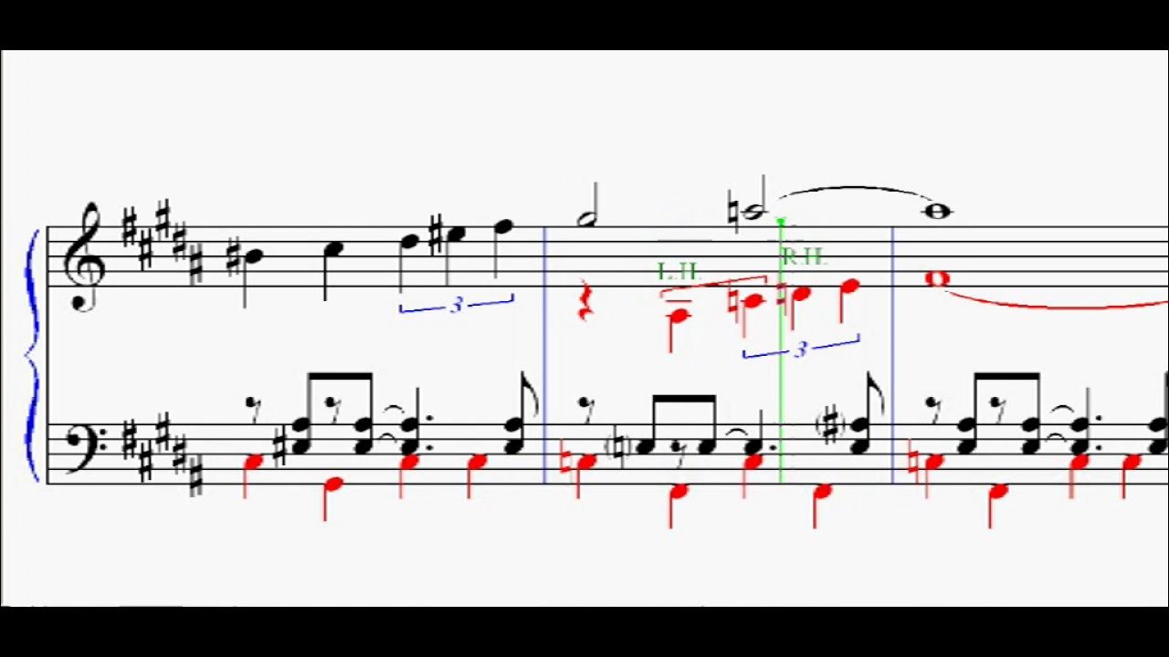 STAR TREK - the original series theme (sheet-music for piano) - YouTube