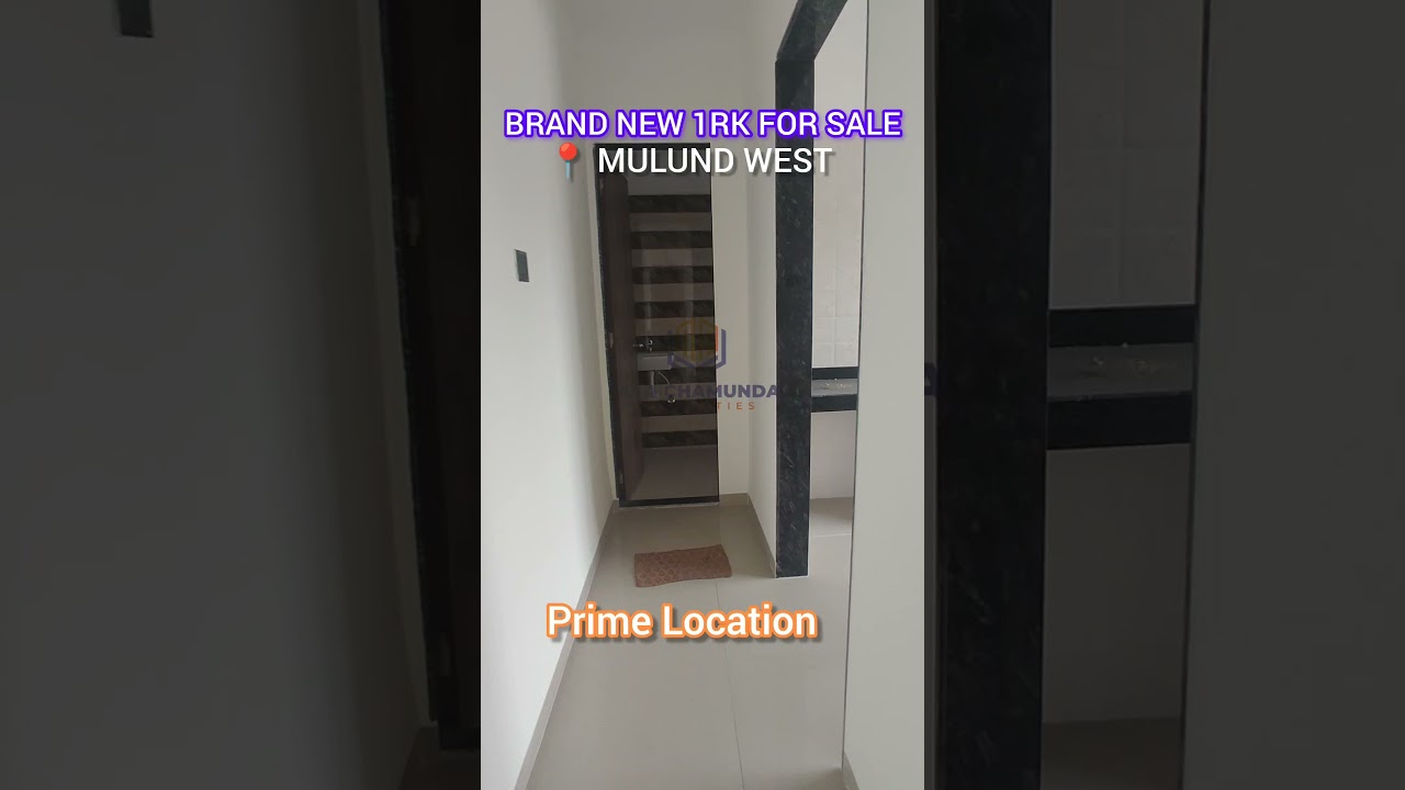 BRAND NEW 1RK FOR SALE IN MULUND WEST NEAR PAANCH RASTA|NEW BUILDING|WITH OC|PRIME LOCATION