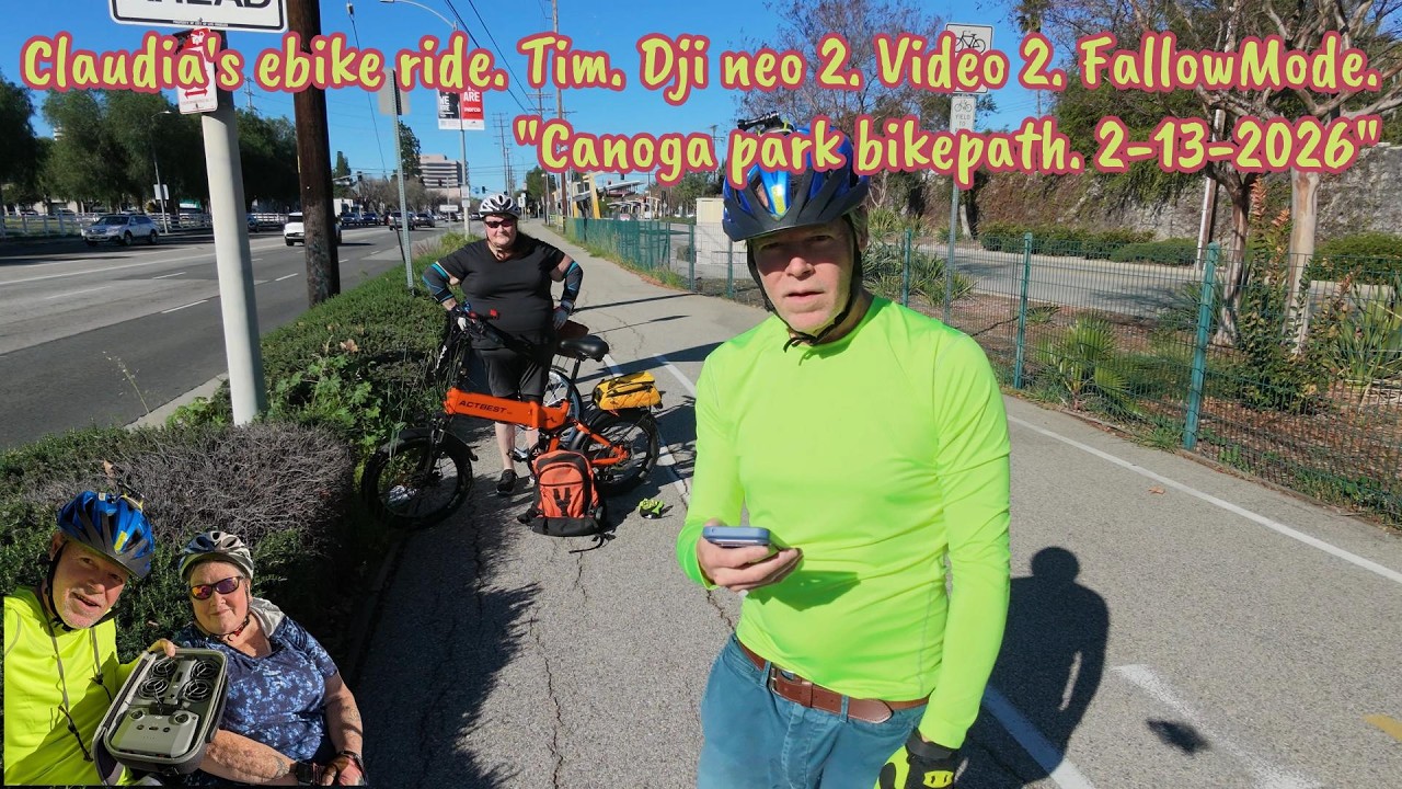 ClaudiasEbikeRide. Tim. DjiNeo2. FallowMode. Video 2. 2-13-2026