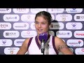 Interview of Emma Raducanu after winning her 1st ever wta match