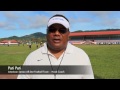 Am. Samoa All-Star Football – Head Coach Pati Pati Interv. (Vid1)