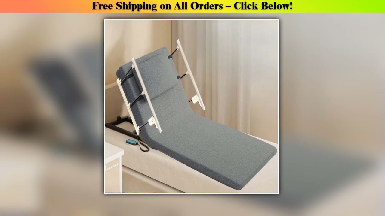 Automatic Bed Lift Assistant Electric Mattress Elevator for Seniors Adjustable Back Support Riser