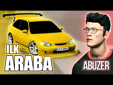 ABUZER İLK ARABASINI
