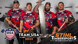 Team USA's journey to the 2023 STIHL TIMBERSPORTS® World Relay Championships by STIHLTIMBERSPORTS 236 views 2 weeks ago 2 minutes, 46 seconds