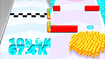 Number Run Shooting VS Count Master| Android iOS Max levels