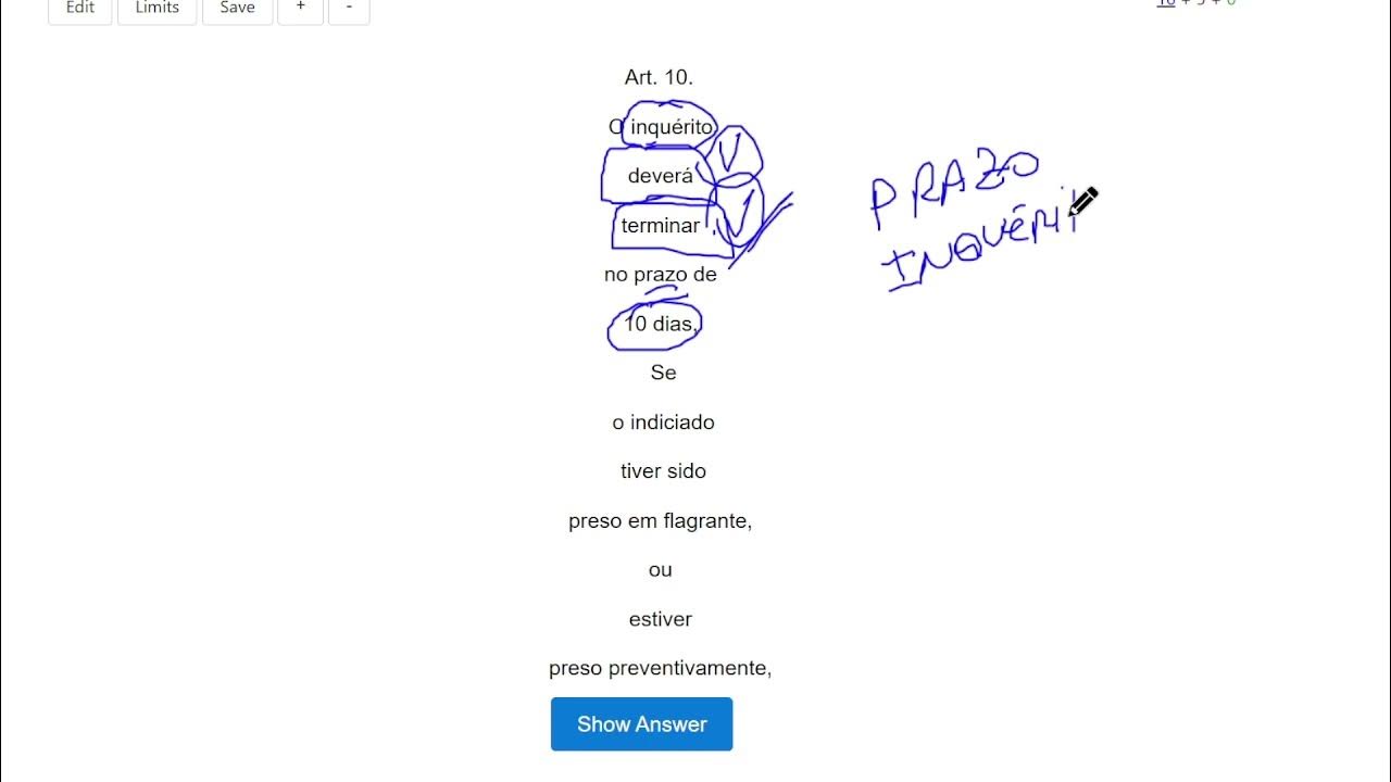 Videoaula Leitura de Flashcards do CPP (Código de Processo Penal) art