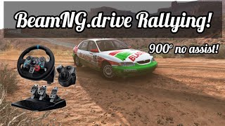 Rally racing in BeamNG.drive with Logitech G29, 900° No Assist! | R4UL GVRP