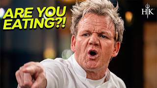 Chef Caught Secretly Eating Food on the Line | Hell's Kitchen USA