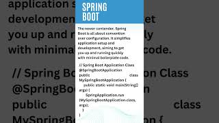 Spring Boot or Spring Framework #shorts