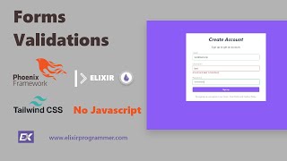 Elixir Phoenix LiveView Forms Server & Client Side Validations