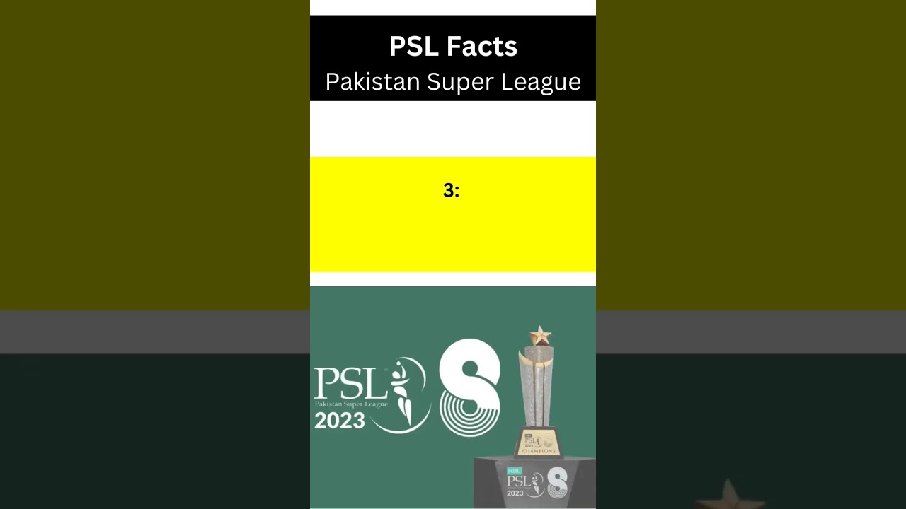 PSL Facts, Guys please comment below 👇 