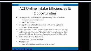 Evaluating Online Intake: What are we learning?