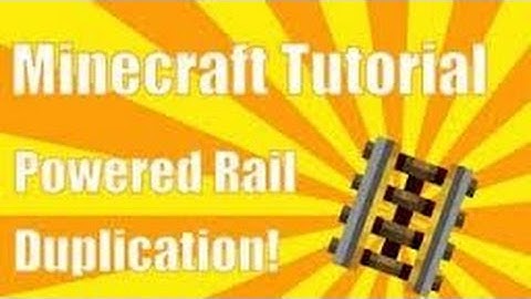 How To Get Unlimited / Infinite Powered Rail Glitch in Minecraft 1.5