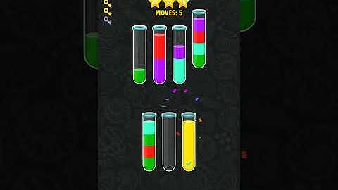 water color sort 3D level 7 walkthrough solution