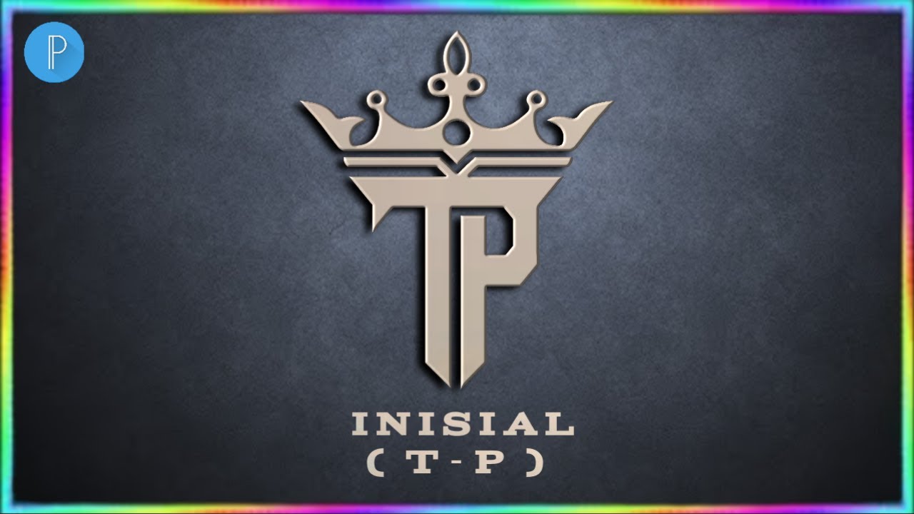 TP logo design | Tutorial edit logo monogram di pixellab - YouTube