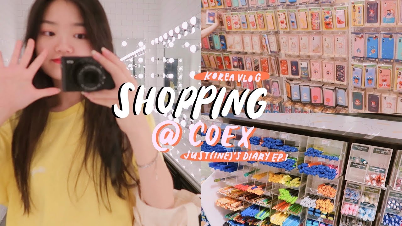 KOREA VLOG : SHOPPING @ COEX MALL 💸JUST(INE)'S DIARY EP.1