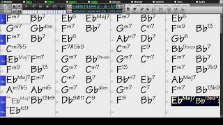 BACKING TRACK - I GUESS I'LL HAVE TO CHANGE MY PLAN with Verse (Arthur Schwartz) (Eb) 120 BPM SWING