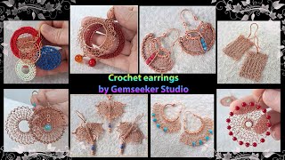 More than 8 ideas on how to Make Your Own Wire Crochet Earrings. DIY Copper Wire Crochet Tutorial