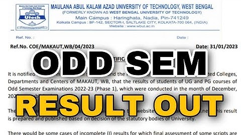 Omg 😱 MAKAUT ODD SEM RESULT FINALLY PUBLISHED | CHECK NOW