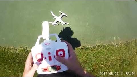 Syma X8W Flight with Engine Shutdown and Crash Part 2