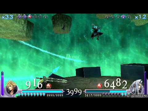 Dissidia Final Fantasy: Cloud (Level 100) Vs. Sephiroth (Level 103)