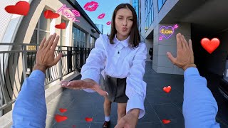 STUDENT GIRL IN LOVE WANTS TO KISS ME FORCEFULLY (Romantic ParkourPOV Love Story) Resimi