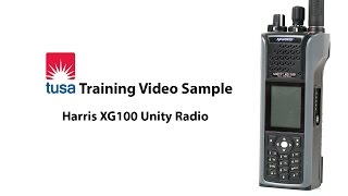 TCS Training Sample - Harris XG100 Unity Portable Radio