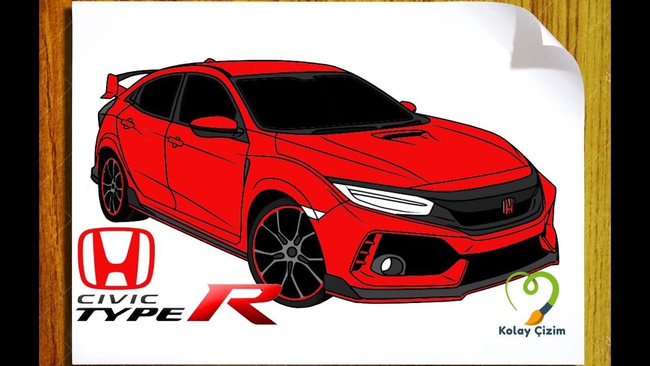 Honda Civic Type R Drawing - YouTube