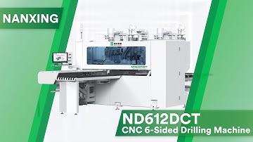 Double spindles! Nanxing CNC 6-Sided drilling machine ND612DCT