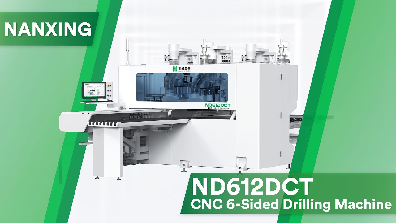 Double spindles! Nanxing CNC 6-Sided drilling machine ND612DCT