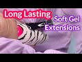 Long Lasting Soft Gel Extensions with Modelones Tips - 1 Month Follow-Up | Neon Summer Nail Art