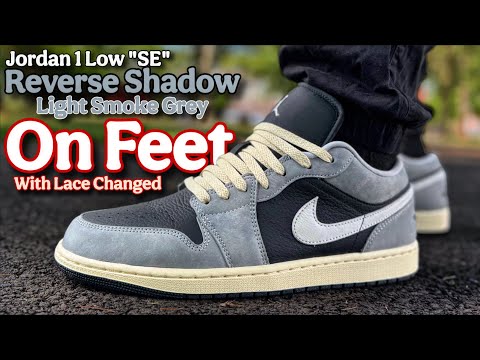Jordan 1 Low Light Smoke Grey (2025) On Feet - YouTube