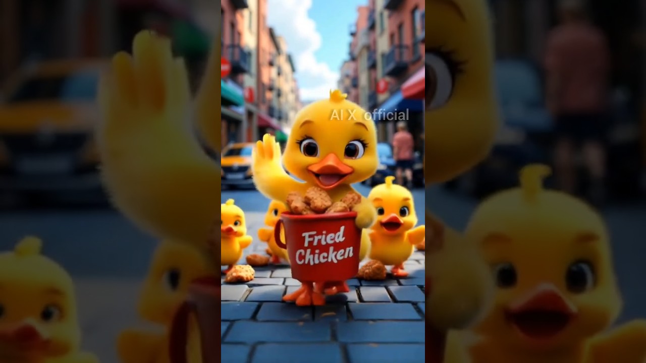 cute duckAI animation video😍 