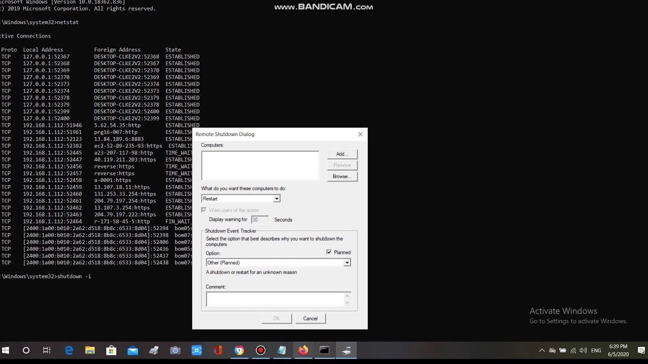 how to remotely shutdown others computer (totorial) - YouTube