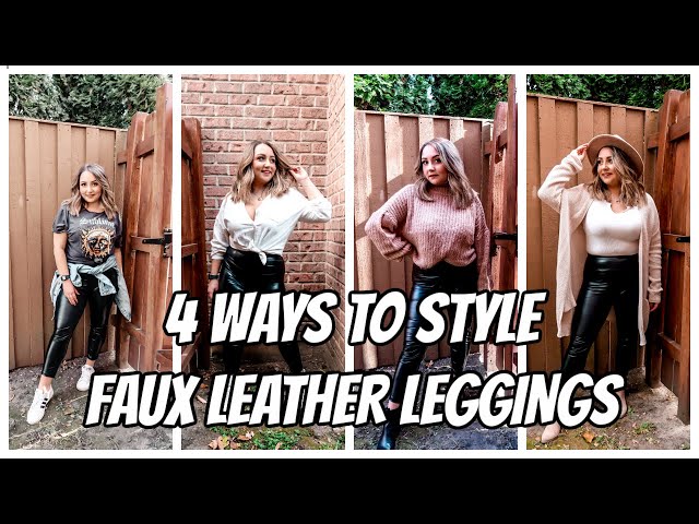 4 Ways to Style Faux Leather Leggings: for the Curvy Girl