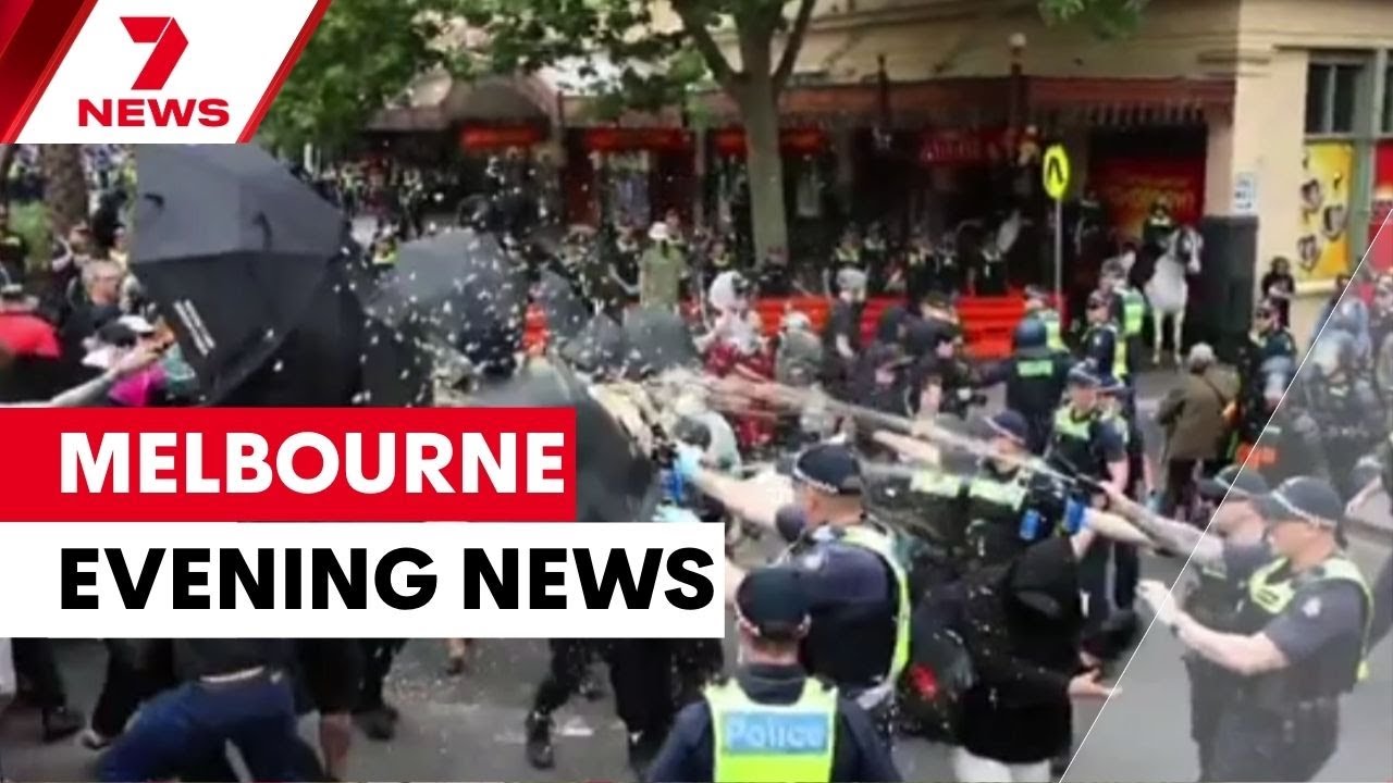 Police and protestors' weekend showdown; Teens released after machete rampage | 7NEWS Melbourne