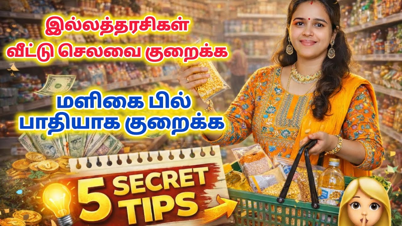 வீட்டு செலவை பாதியாக குறைக்க 5 ரகசியங்கள்| grocery budget tips in Tamil |money saving tips Tamil 