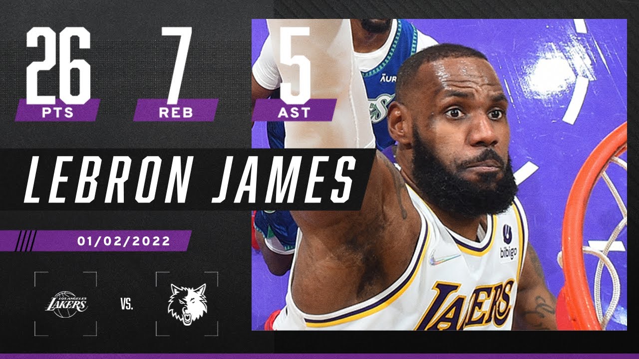 LeBron James rings up 26 PTS, 7 REB as Lakers edge past Timberwolves ????